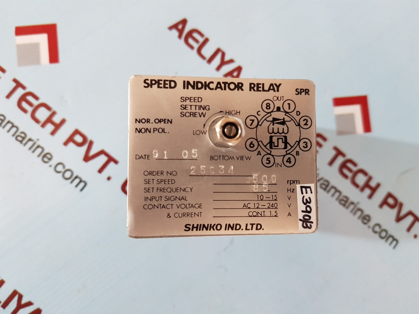 Shinko Speed Indicator Relay (Spr) 509Rpm,12-240V,85Hz – Aeliya Marine Tech