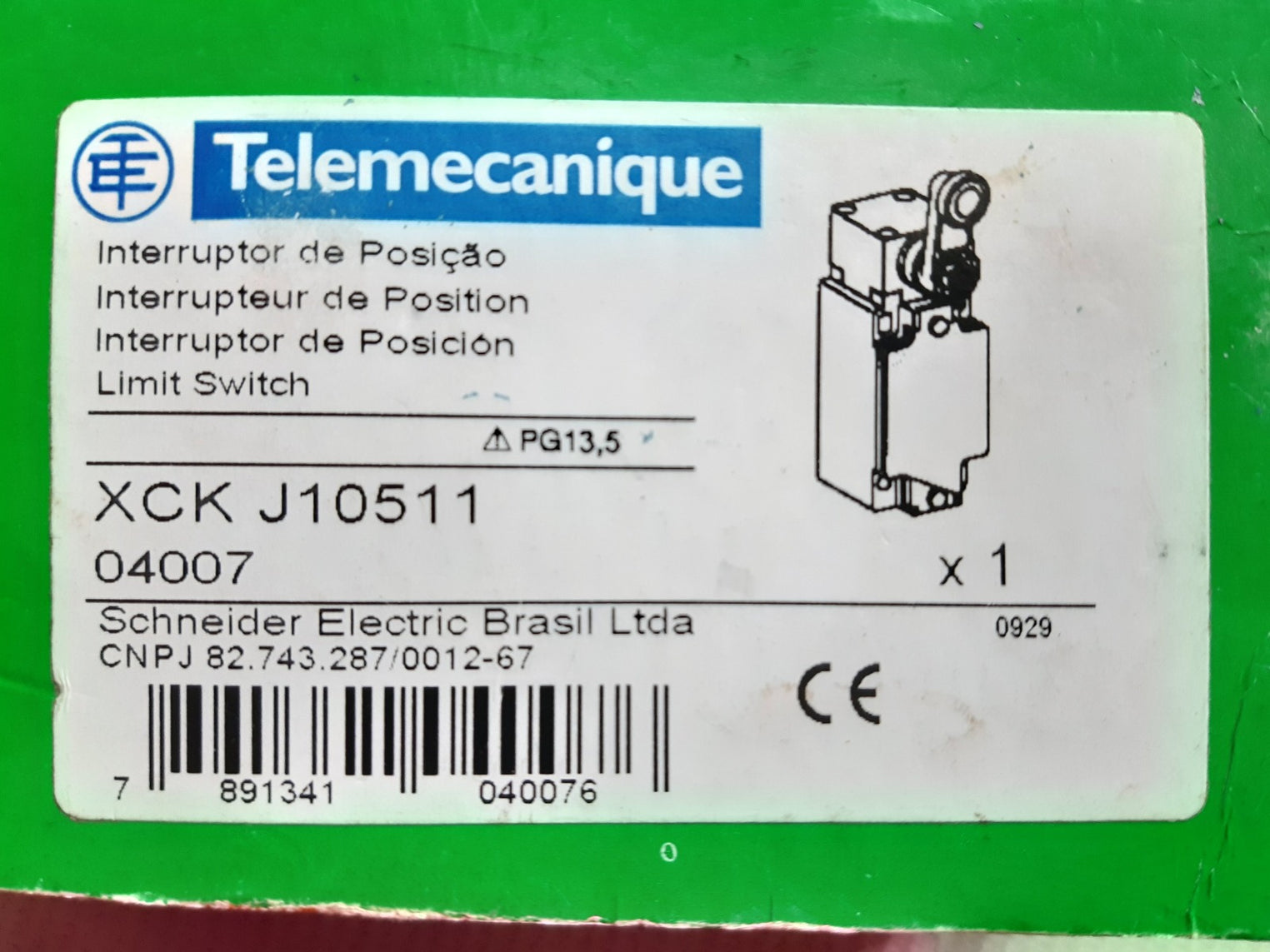 Schneider xck-j10511 limit switch