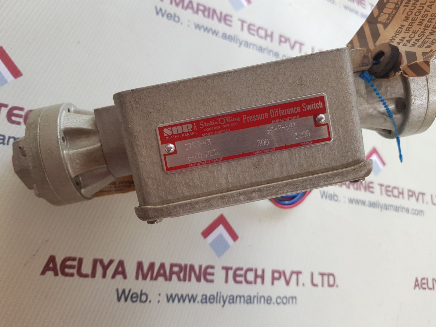 Sor 17r3-k3 pressure difference switch