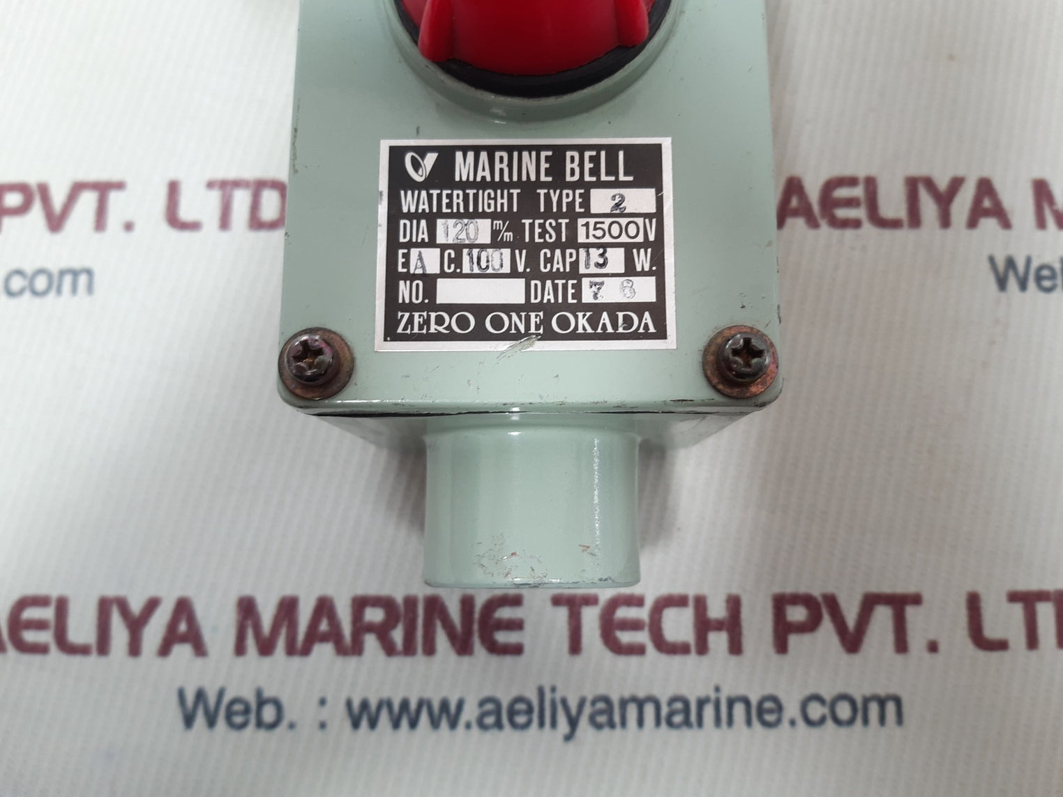 Zero One Okada Watertight Type 2 Marine Bell Cap 13 W
