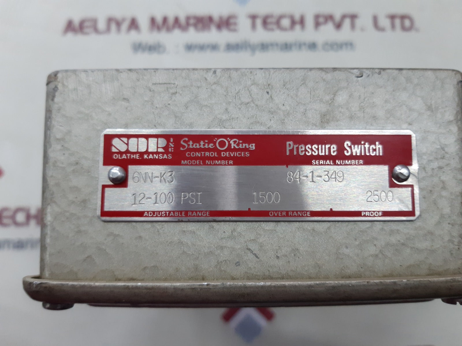 Sor 6nn-k3 pressure switch