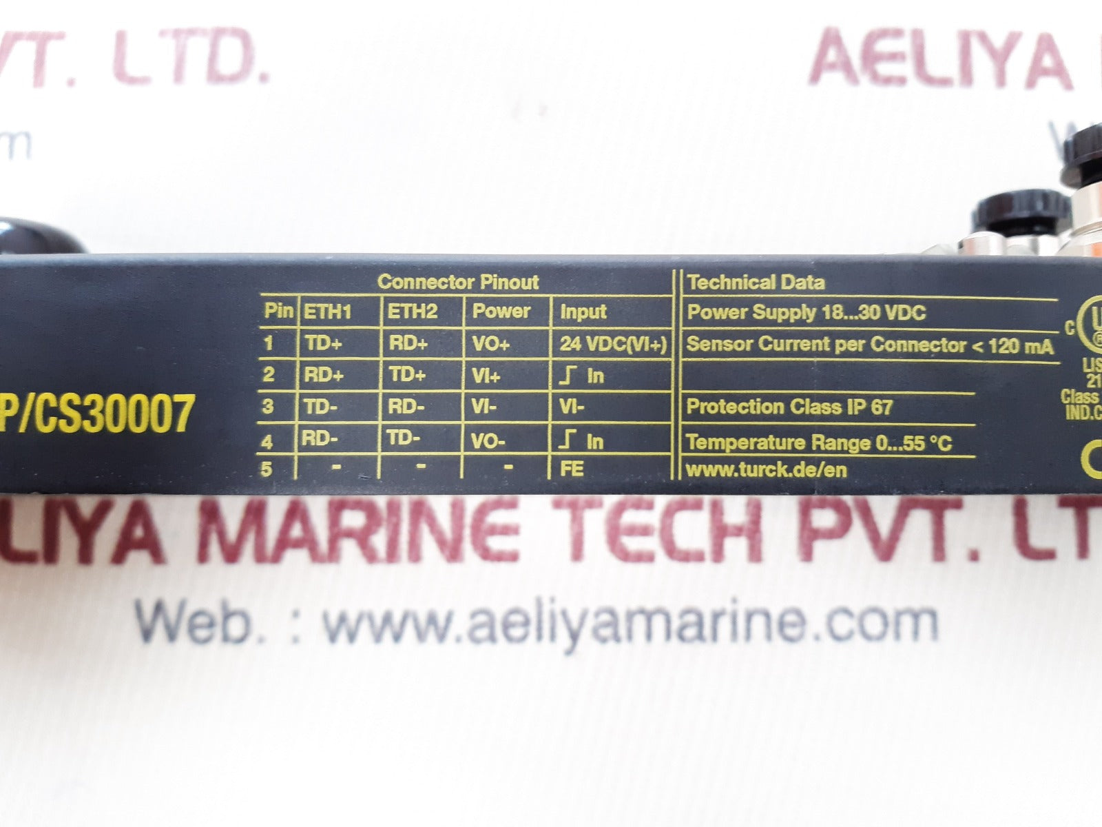 Turck Fxen-im16-0001-ip/Cs30007 Ethernet/Input Output Station Module,16 Sensor