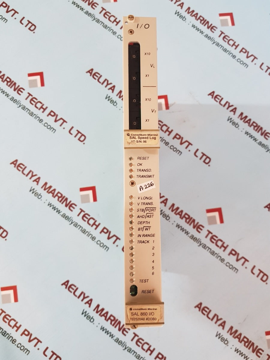 Consilium sal 860 i/o 702520a6 pcb card sal-86d