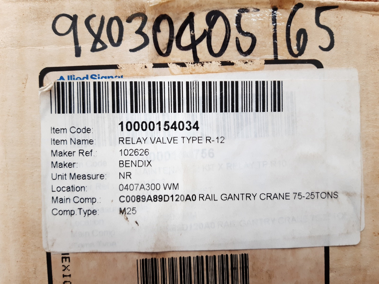 Bendix t-294304-b r-12 relay valve – Aeliya Marine Tech