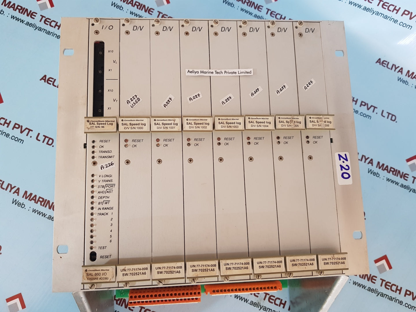 Consilium marine sal 860 pcb rack 71-22233-00