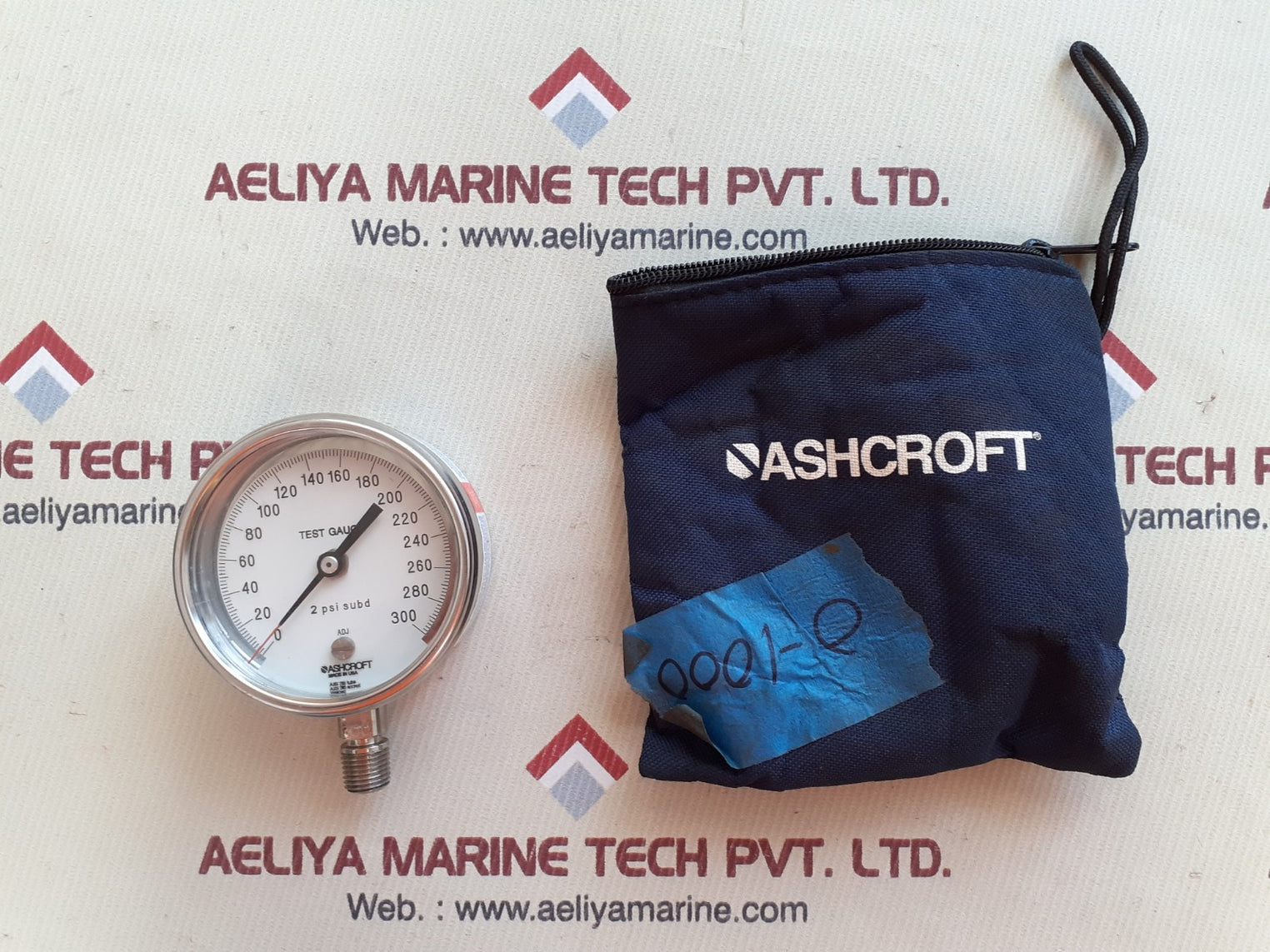 Ashcroft 2 psi subd test gauge