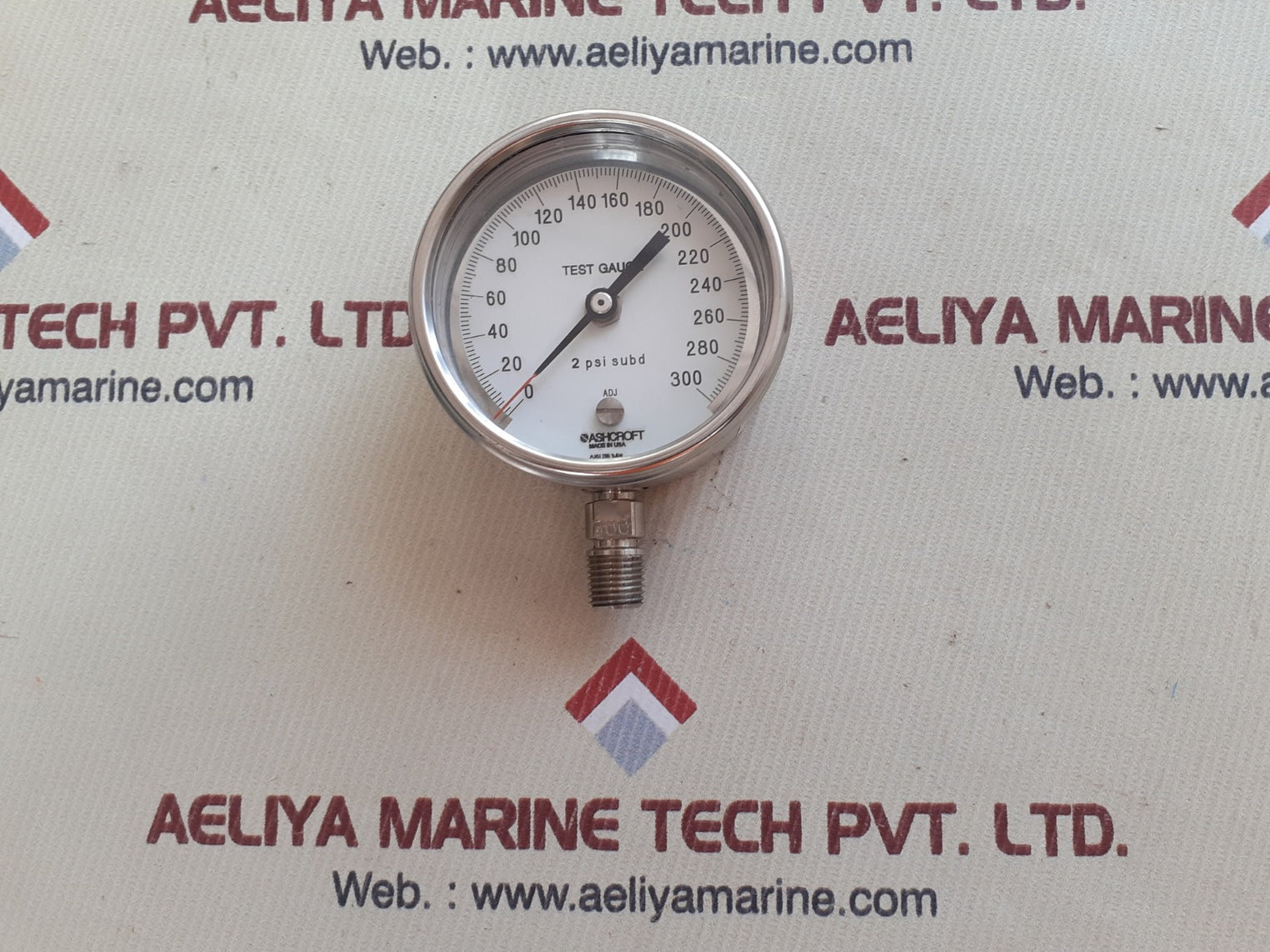 Ashcroft 2 psi subd test gauge