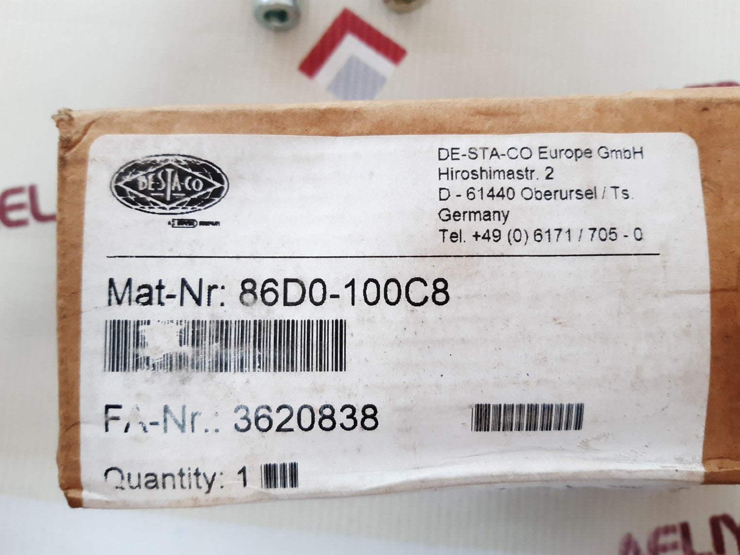 De-sta-co 8ea-123-1 pneumatic clamp