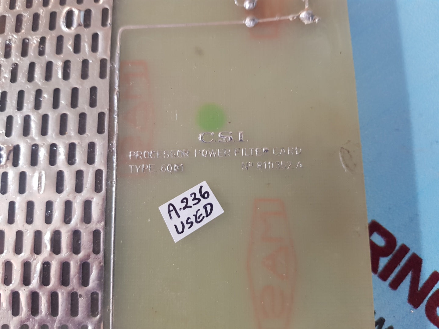 C.s.i 6001 processor power filter card 810352.a