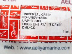 Danfoss dml-033 eliminator 023z5036 liquid line filter dryer