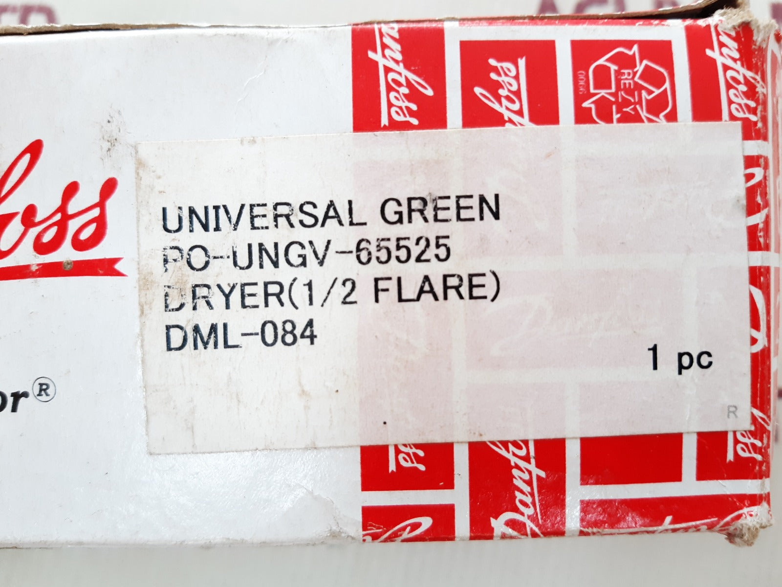 Danfoss dml-084 023z5041 liquid line filter drier