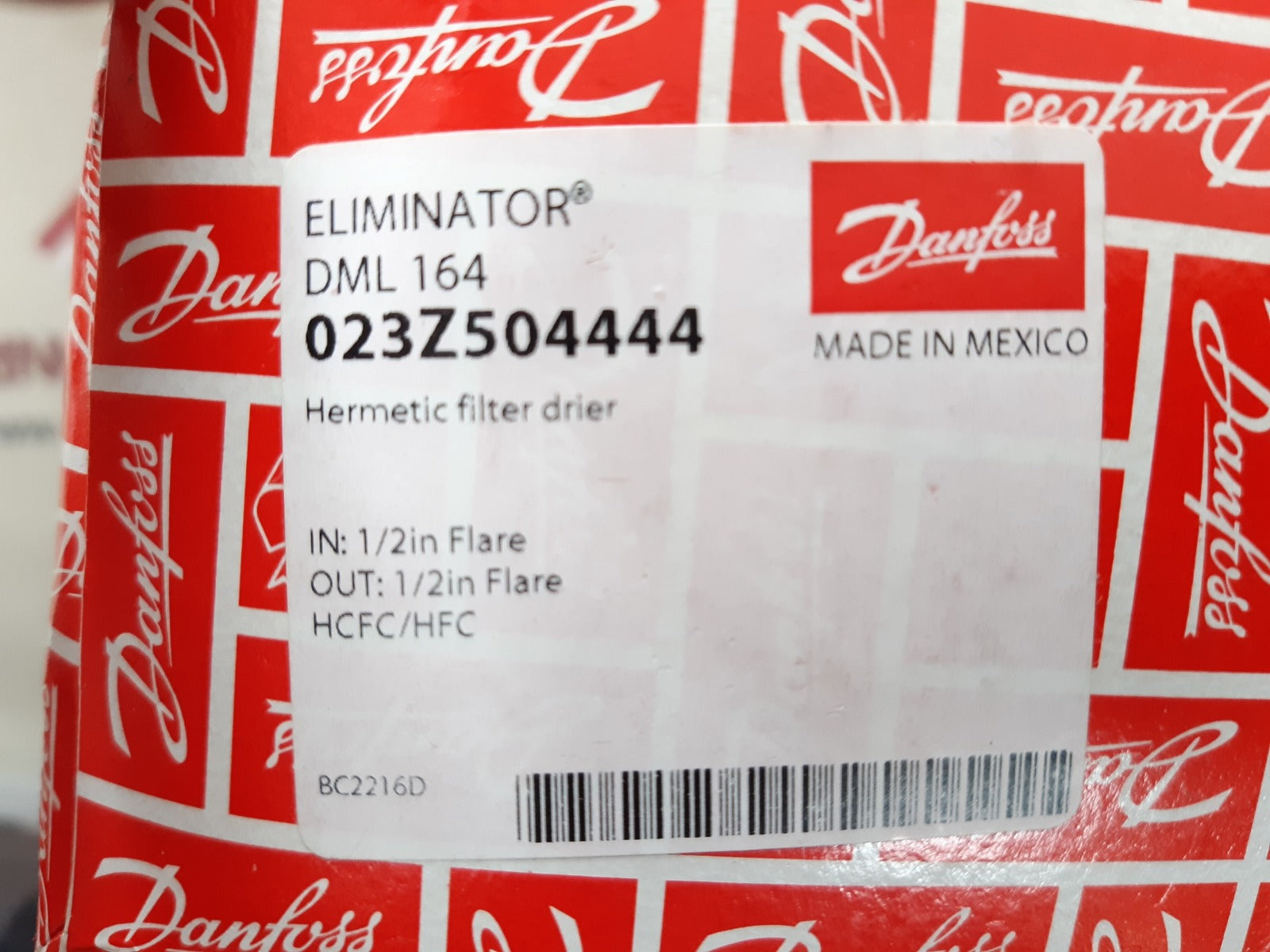 Danfoss dml 164 023z5044 liquid line filter drier