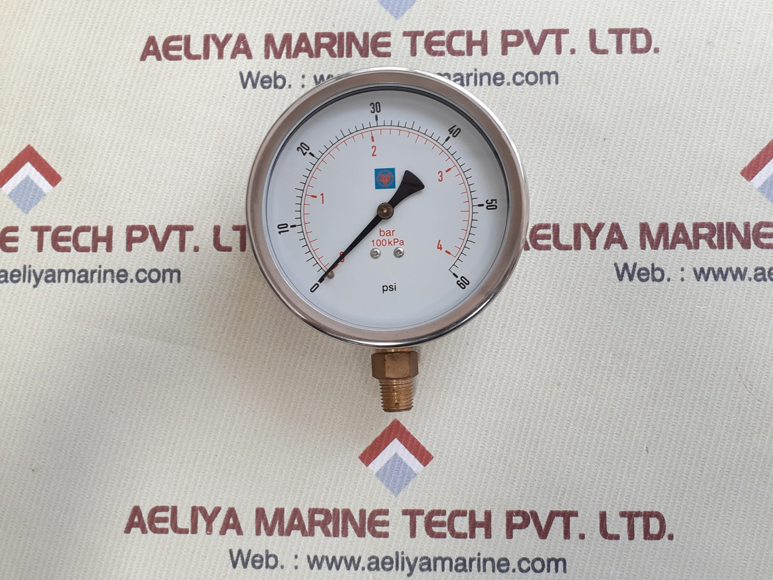 United instrument 100kpa pressure gauge 0-4bar 0-60psi
