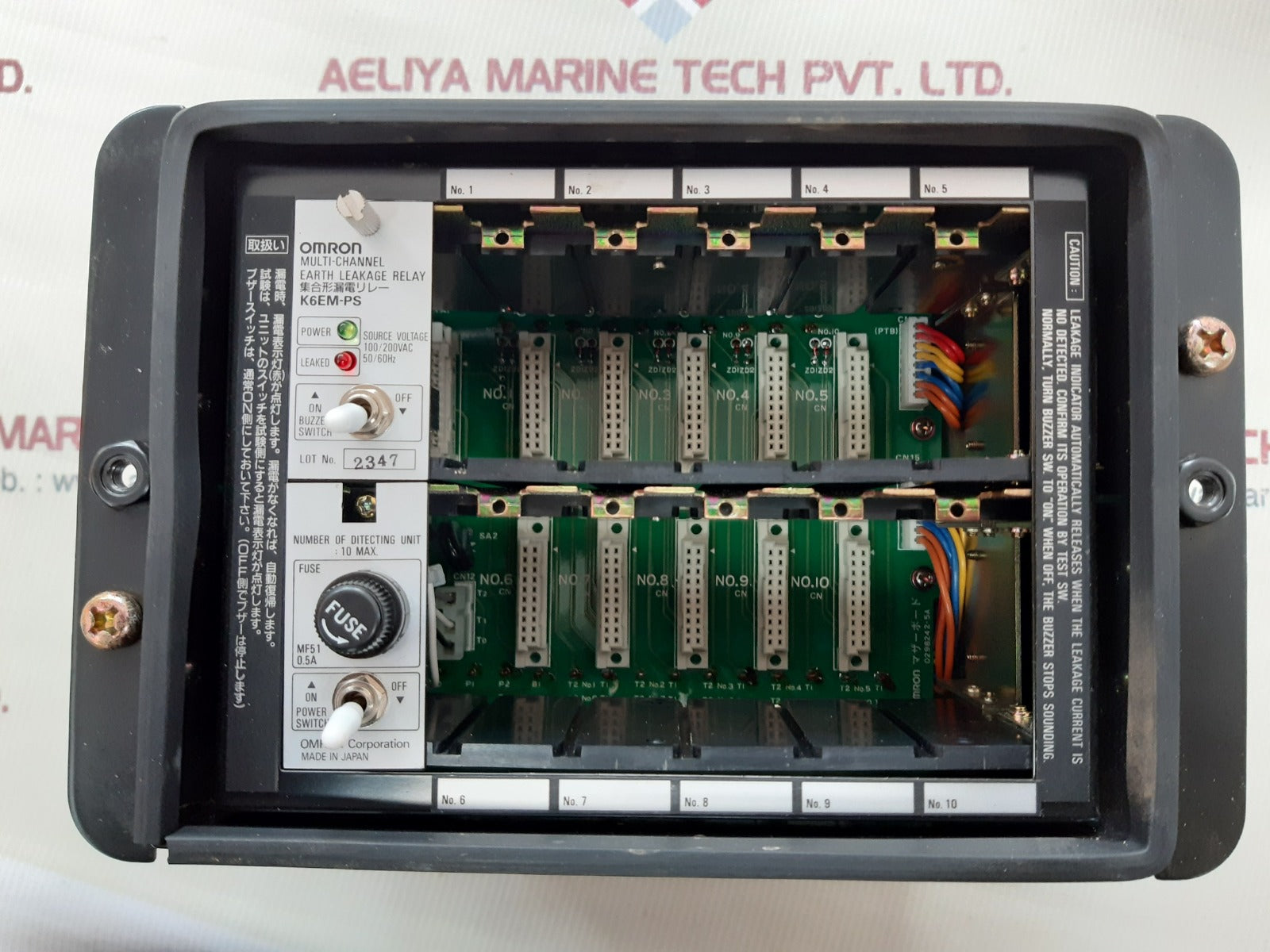 Omron k6em-ps multi-channel earth leakage relay