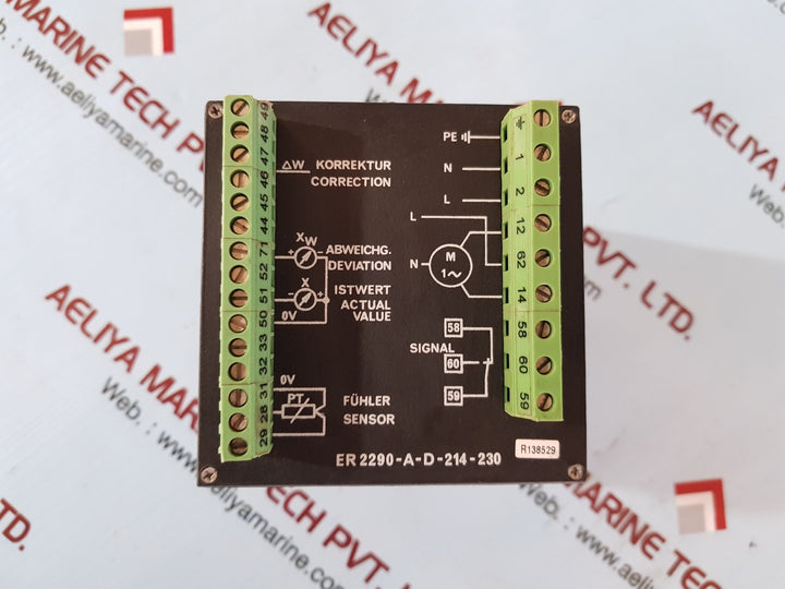 Clorius er2290-a-d-214-230 electronic temperature control