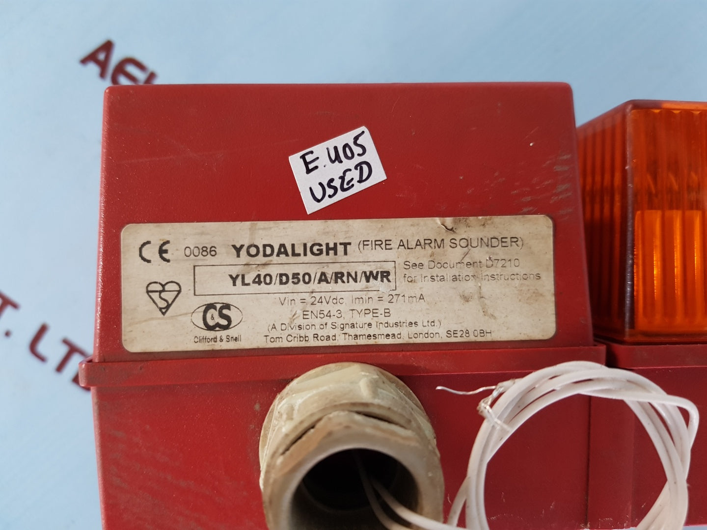 Clifford & snell Yodalight yl40/d50/a/rn/wr fire alarm sounder