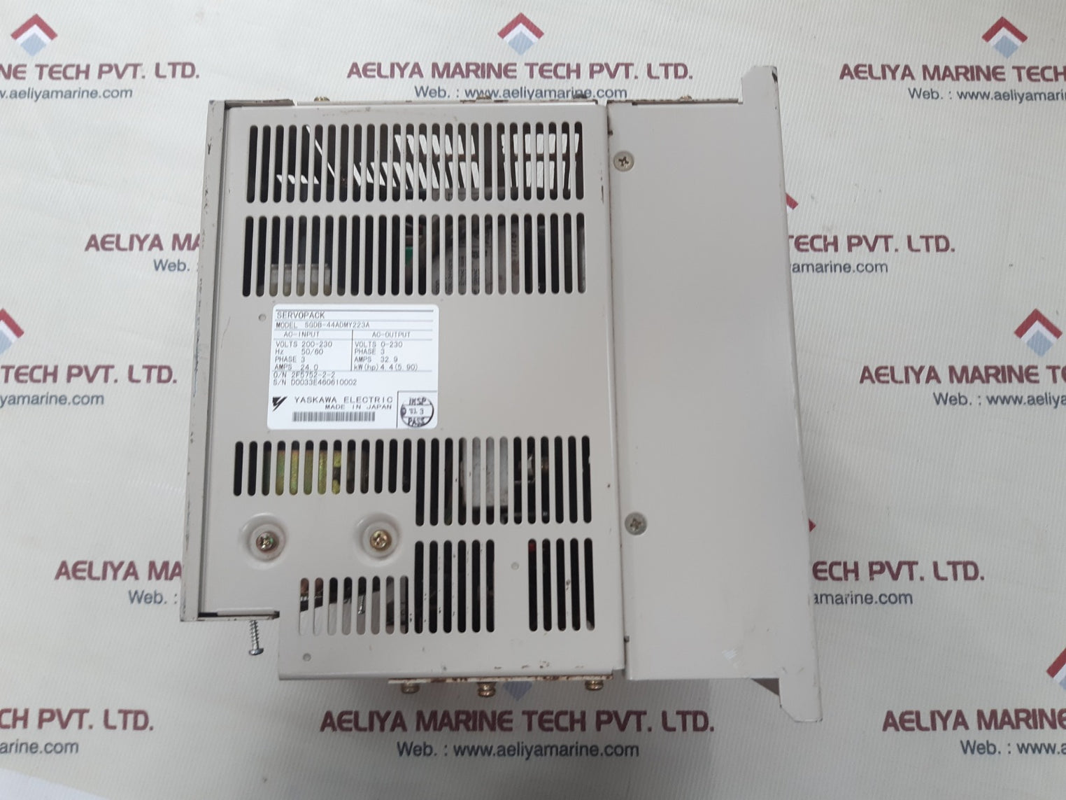 Yaskawa electric sgdb-44admy223a servopack 200/300v 50/60hz phase 3