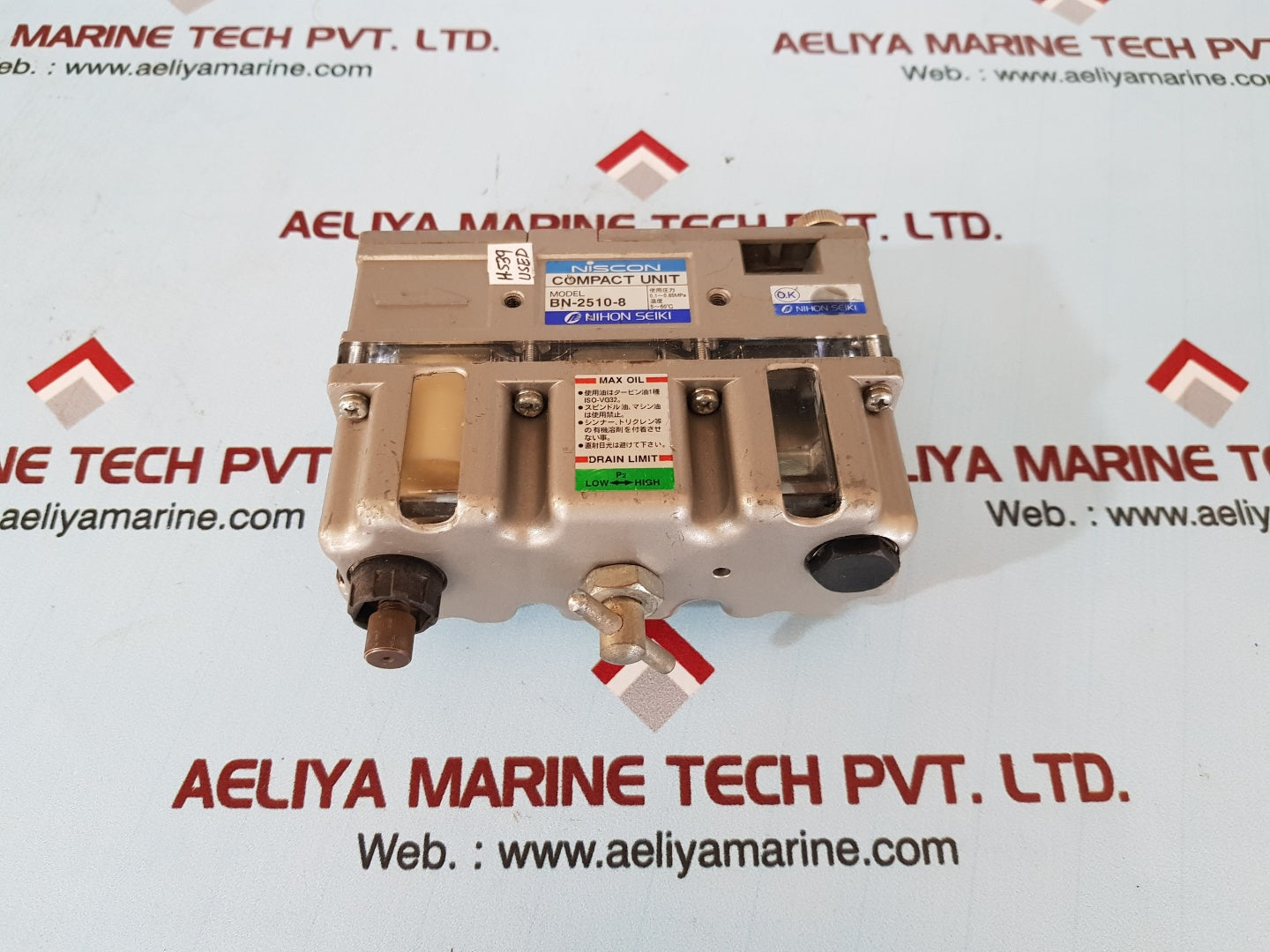 Nihon Seiki bn-2510-8 niscon compact unit 0.1~0.85mpa
