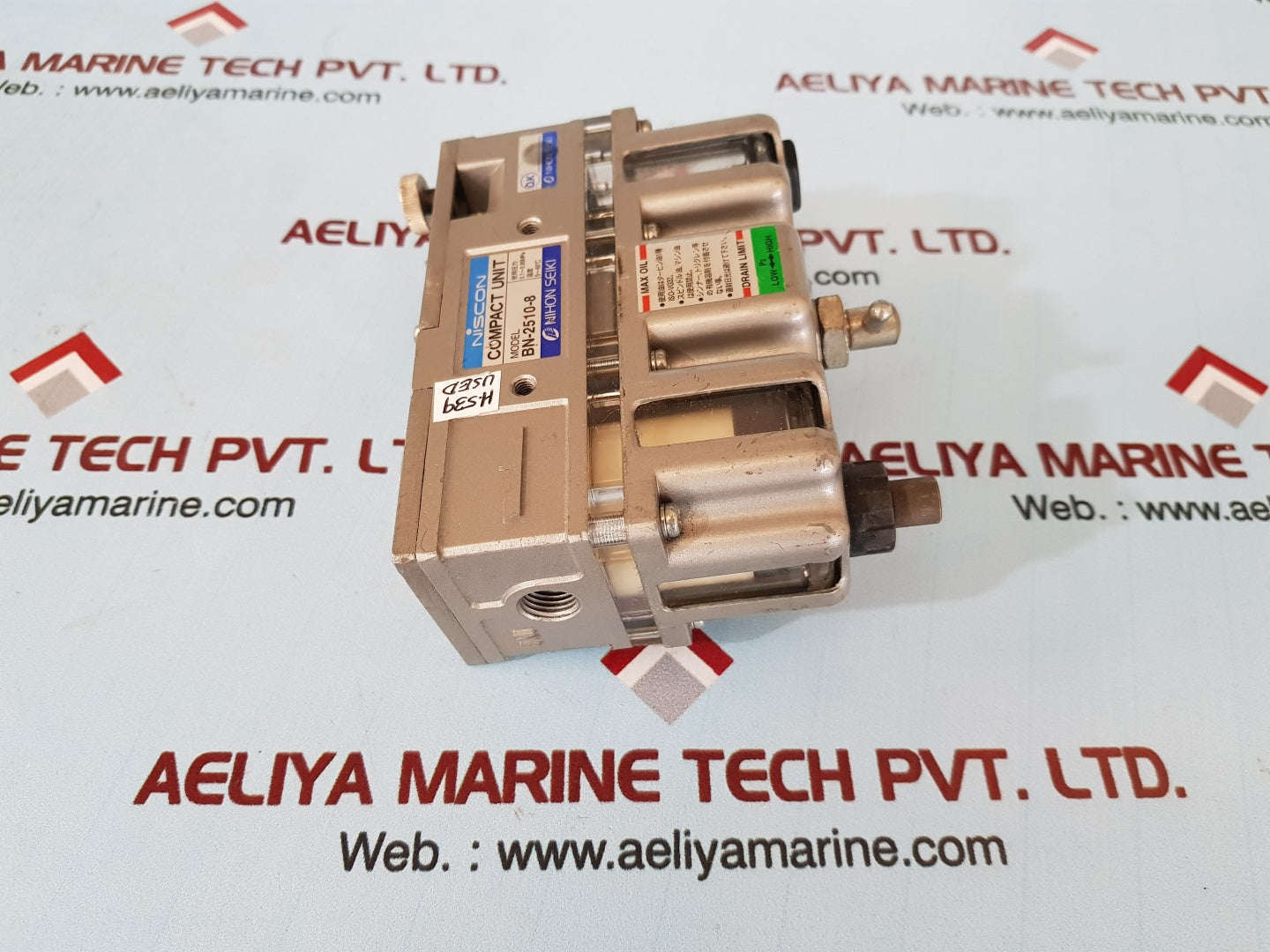 Nihon Seiki bn-2510-8 niscon compact unit 0.1~0.85mpa