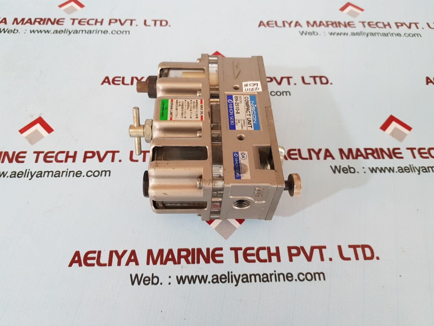 Nihon Seiki bn-2510-8 niscon compact unit 0.1~0.85mpa