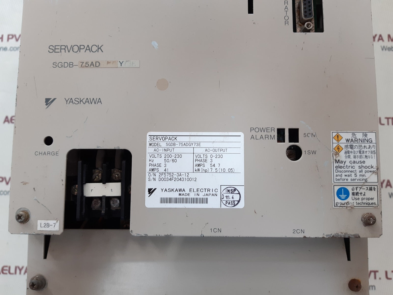 Yaskawa sgdb-75adgy73e servopack