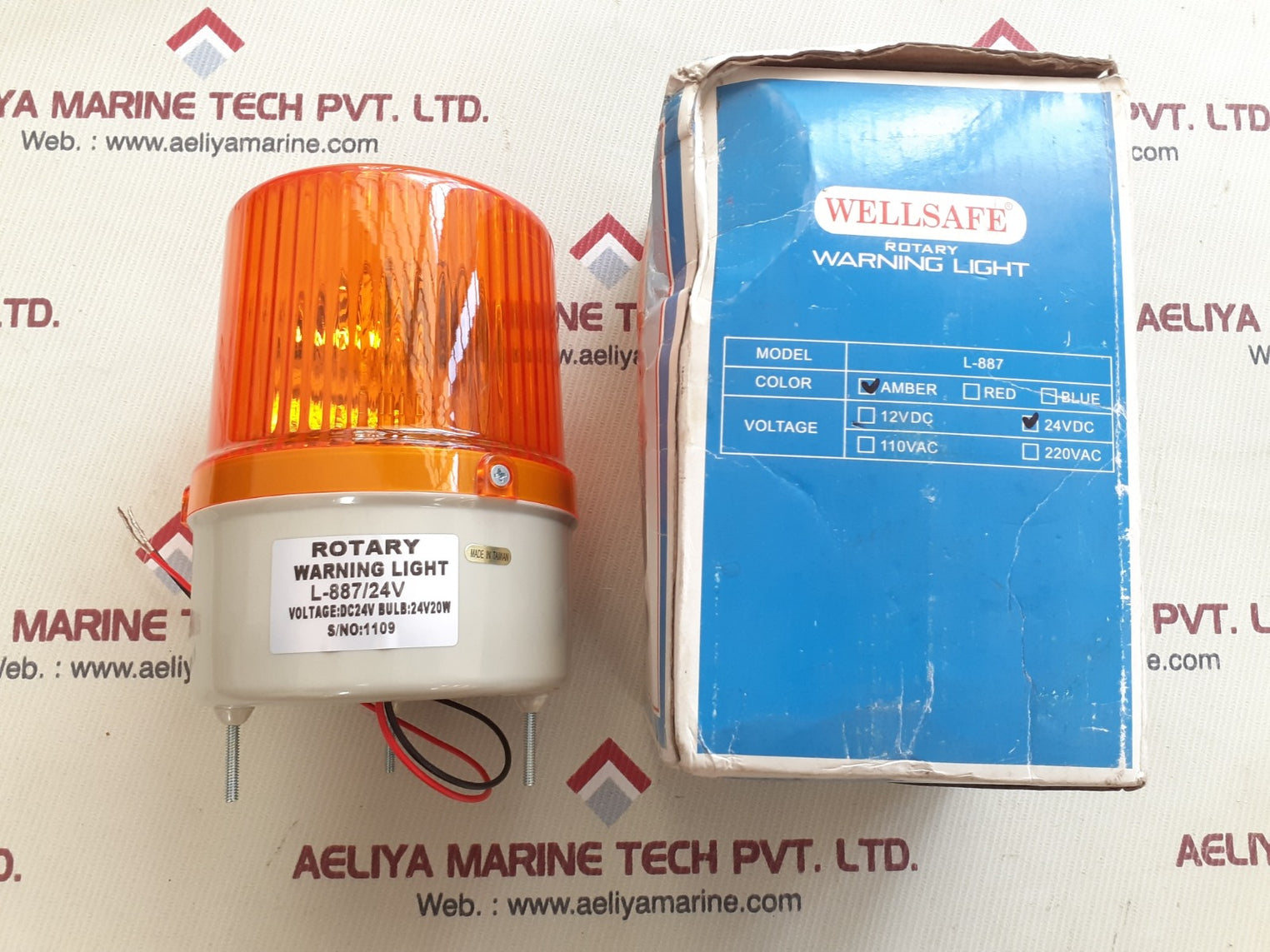 Wellsafe l-887 rotary warning light