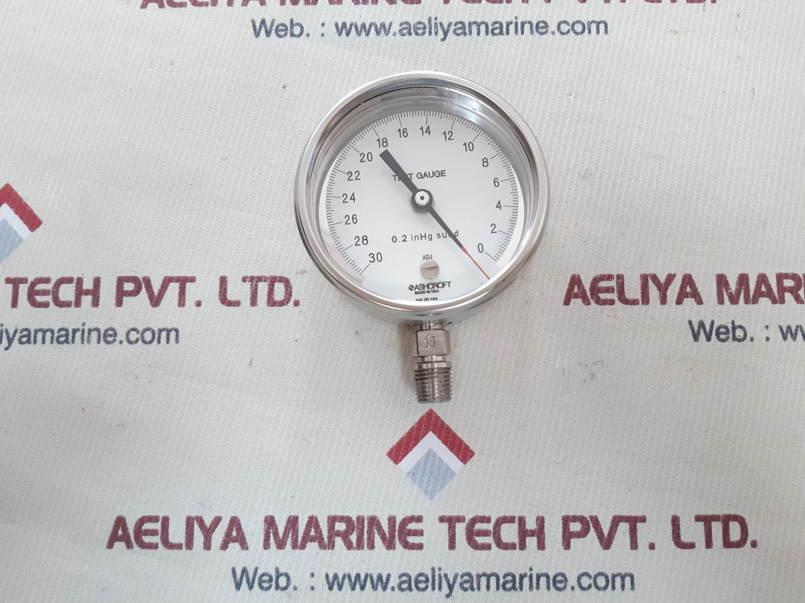 Ashcroft 0.2 inhg subd test gauge