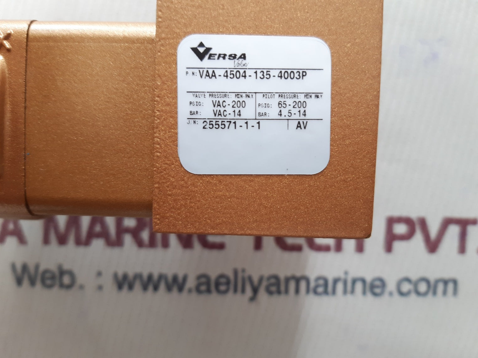 Versa vaa-4504-135-4003p four-way valve