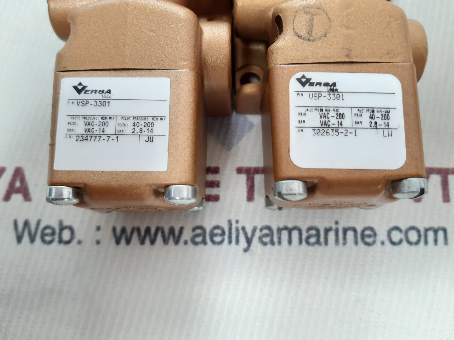 Versa vsp-3301 pneumatic directional control valve