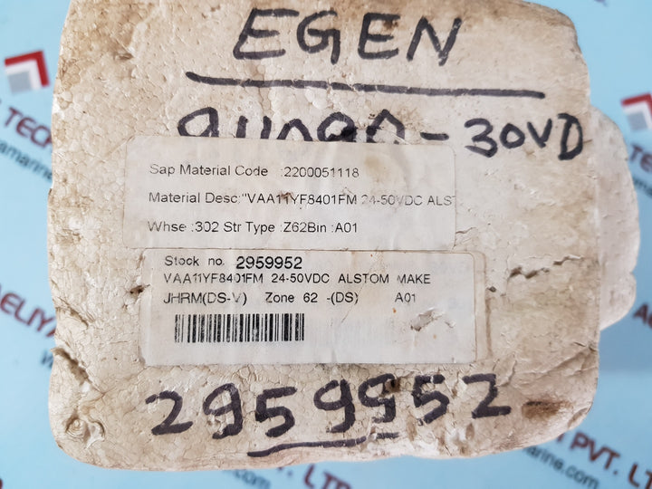 Alstom Vaa Auxiliary Relay Vaa11Yfb401F(M)