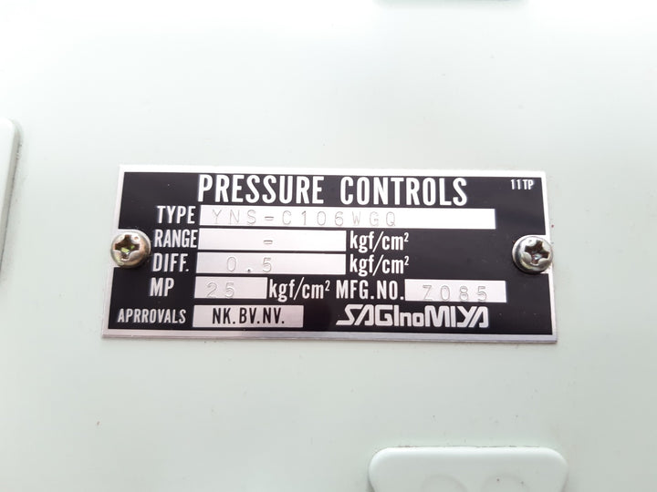 Saginomiya yns-c106wgq pressure switch