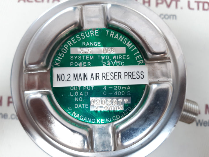Nagano keiki kh50 pressure transmitter range 3.5mpa