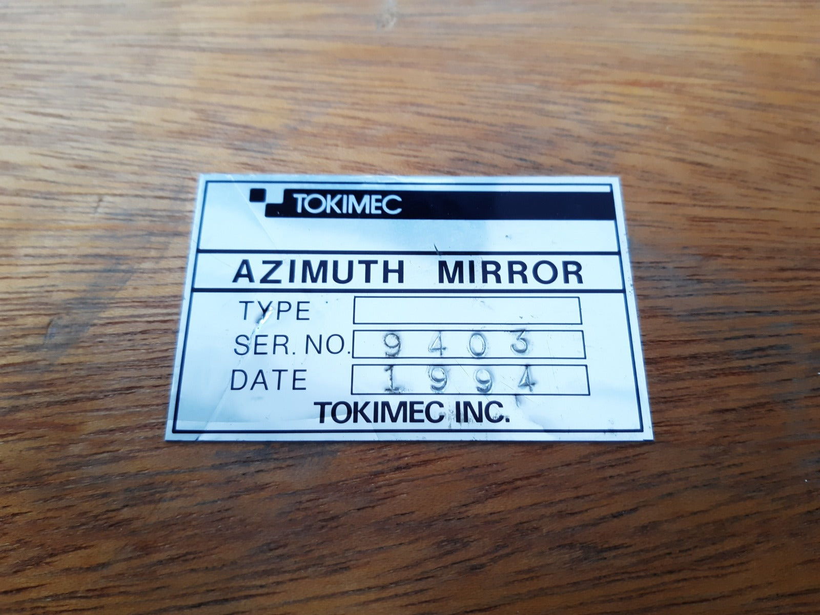 Tokimec azimuth mirror