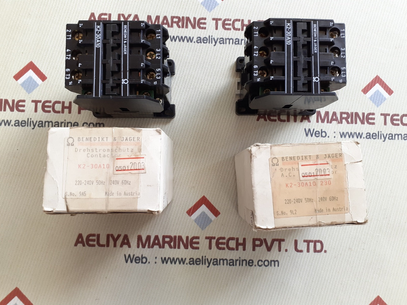 Benedikt & jager k2-30a10 contactor