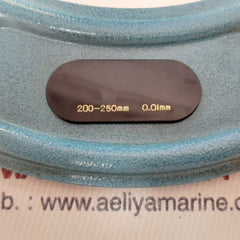 0.01 mm 200-250 mm external micrometer with 225 mm out side 