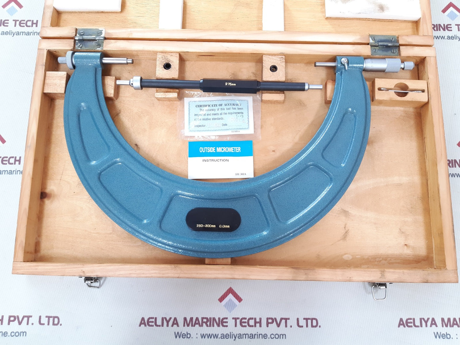 0.01 mm 250-300 mm external micrometer