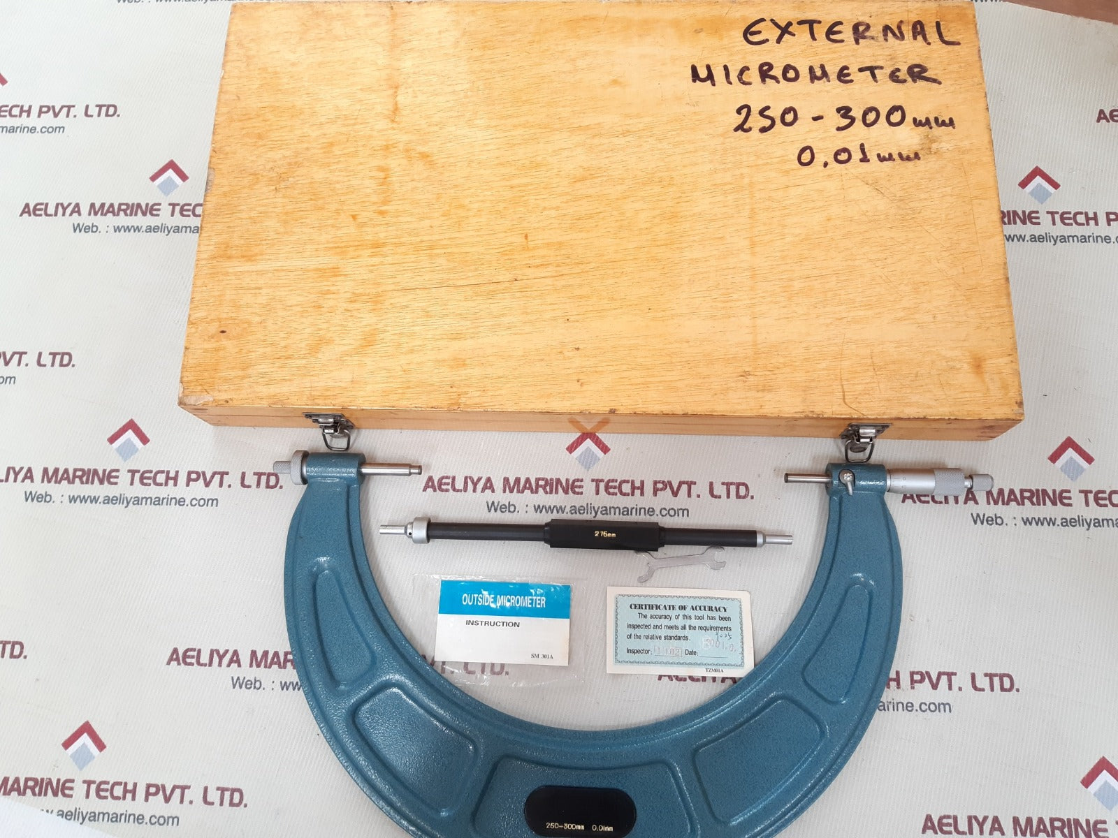 0.01 mm 250-300 mm external micrometer