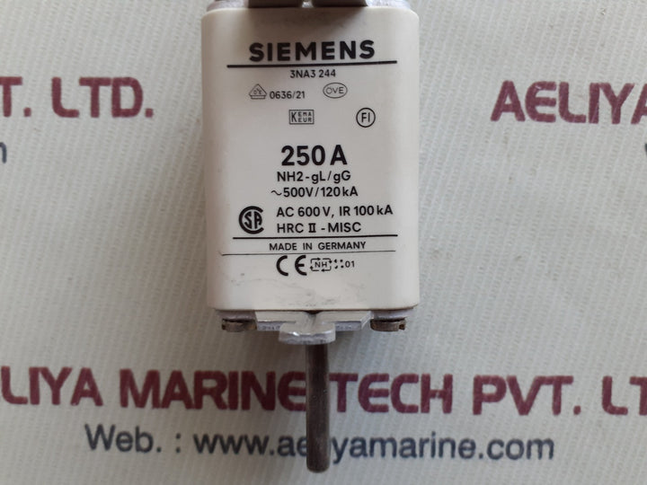 Siemens 3na3 244 nh2-gl/gg fuse link 