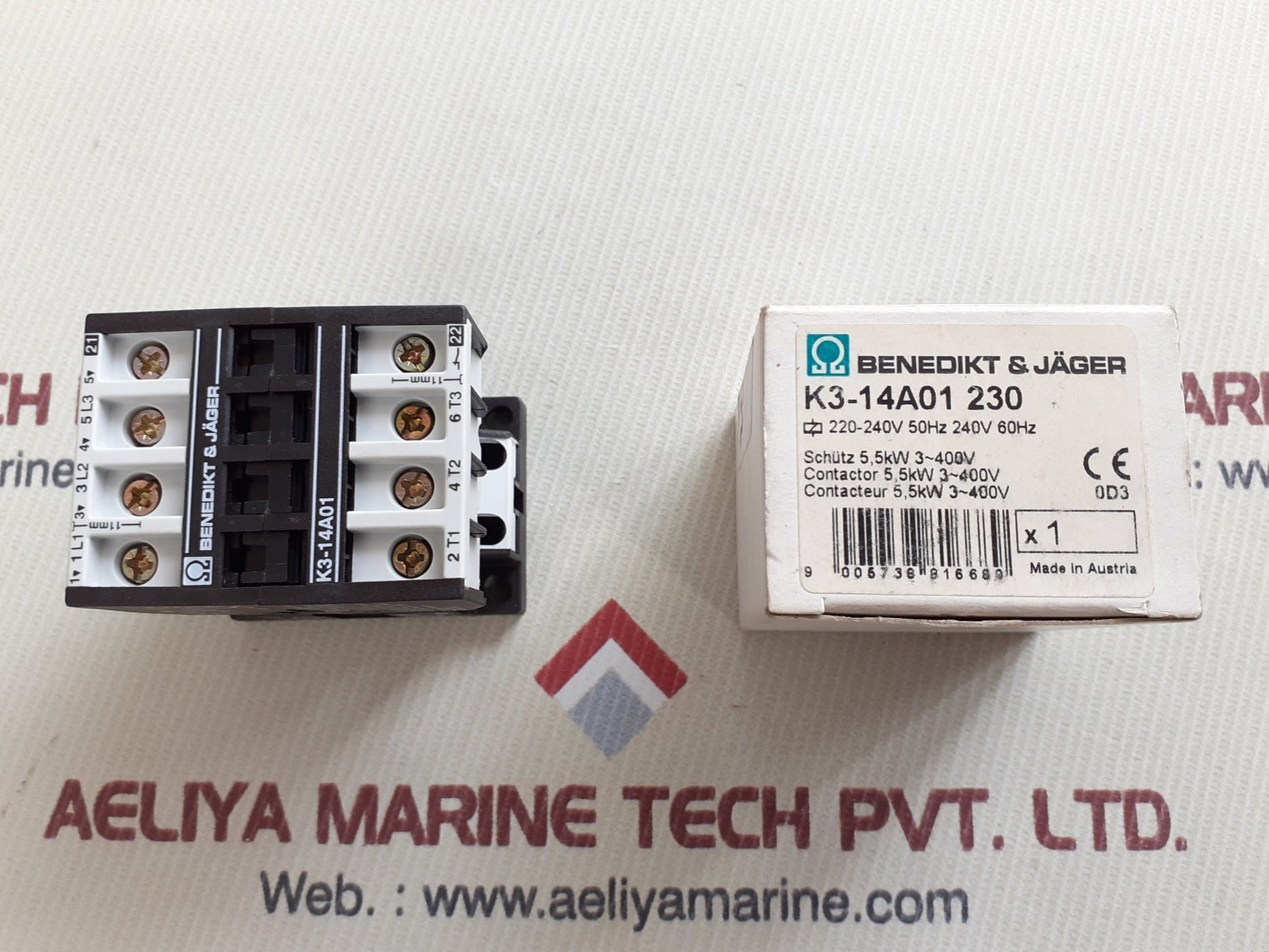 Benedikt & jager k3-14a01 230 circuit breaker