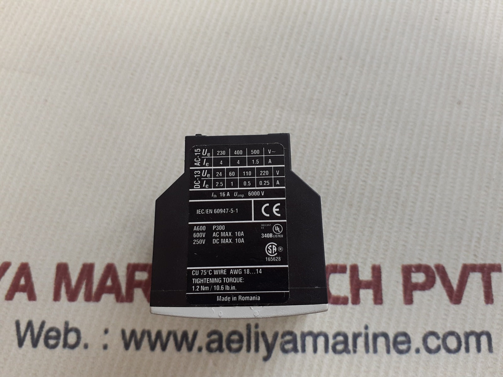 Eaton dil a-xhi22 contact block