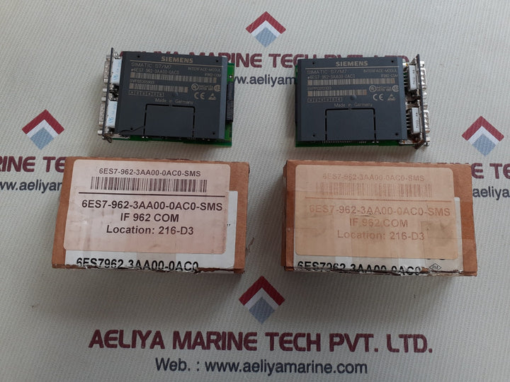 Siemens simatic s7/m7 6es7 962-3aa00-0ac0 interface 
