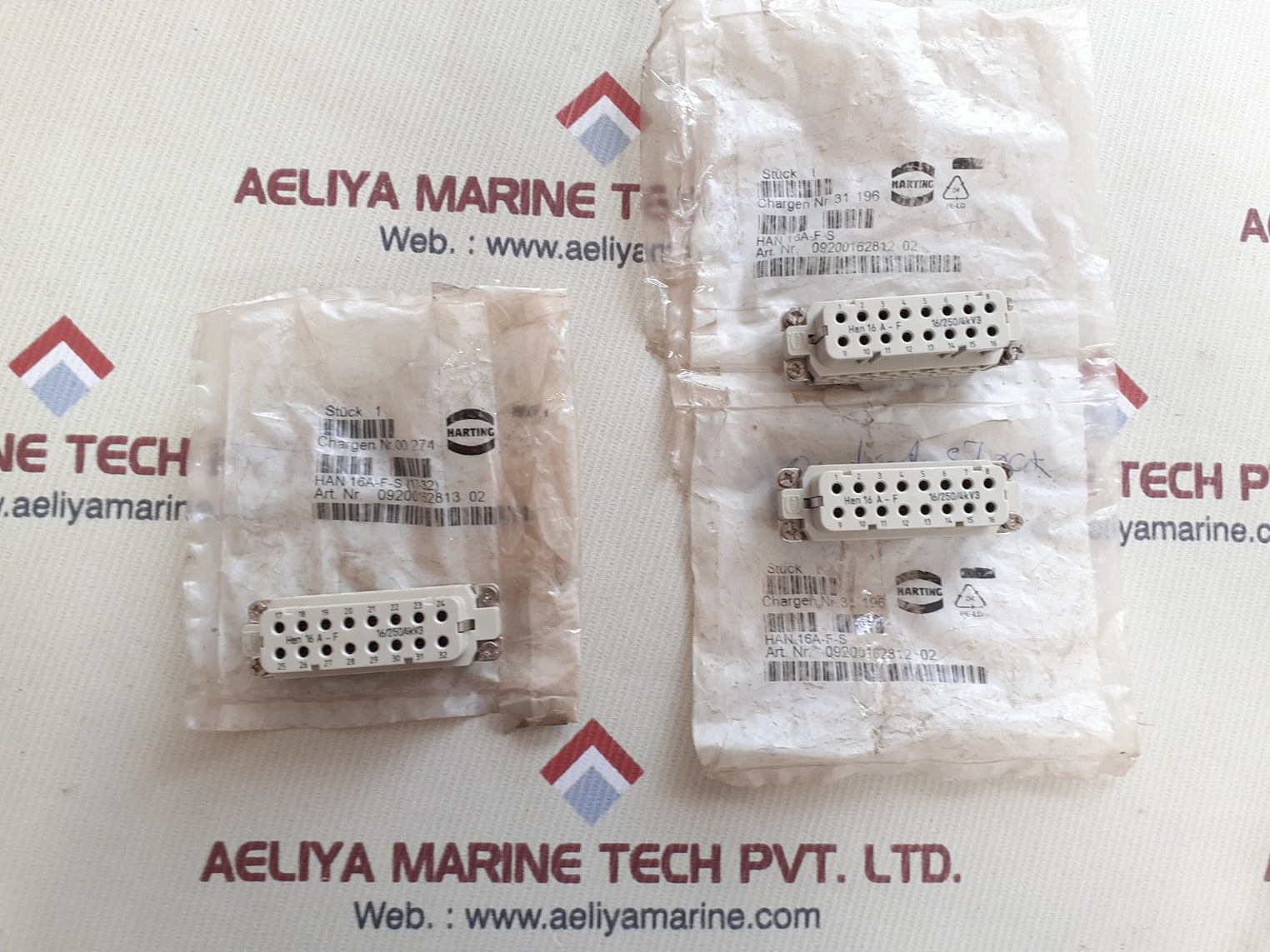 Harting han 16 a-f-s connector 