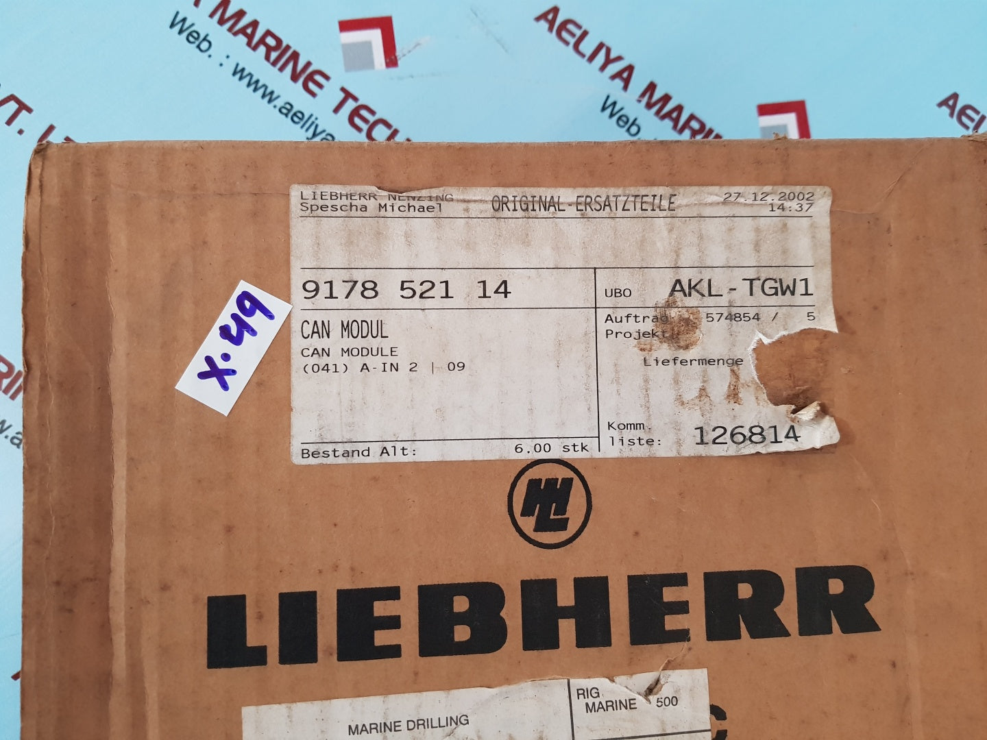 Liebherr 9178 521 14 can module