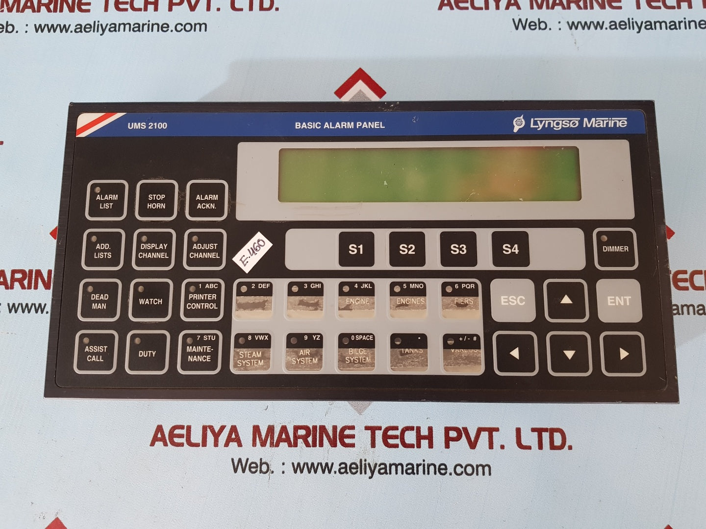 Lyngso marine ums 2100 basic alarm panel w 9926