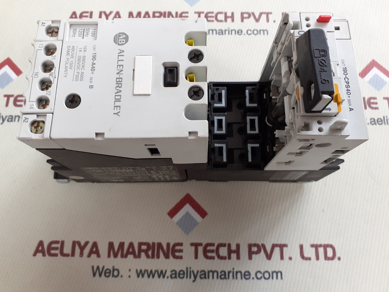 Allen-bradley 190-cps40 ser.a / 190-a40 ser.b motor starter