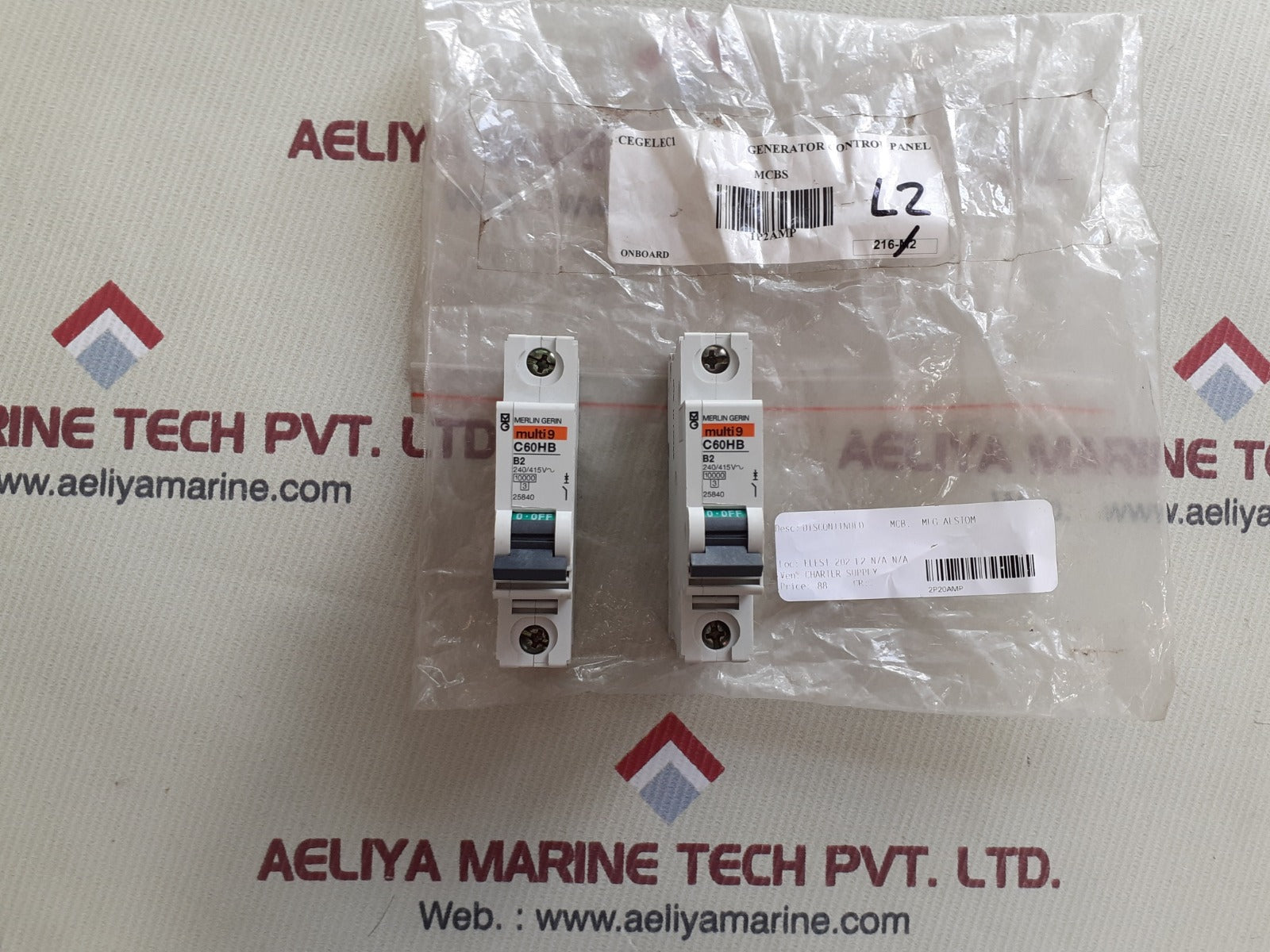 Merlin gerin multi9 c60hb b2 circuit breaker 