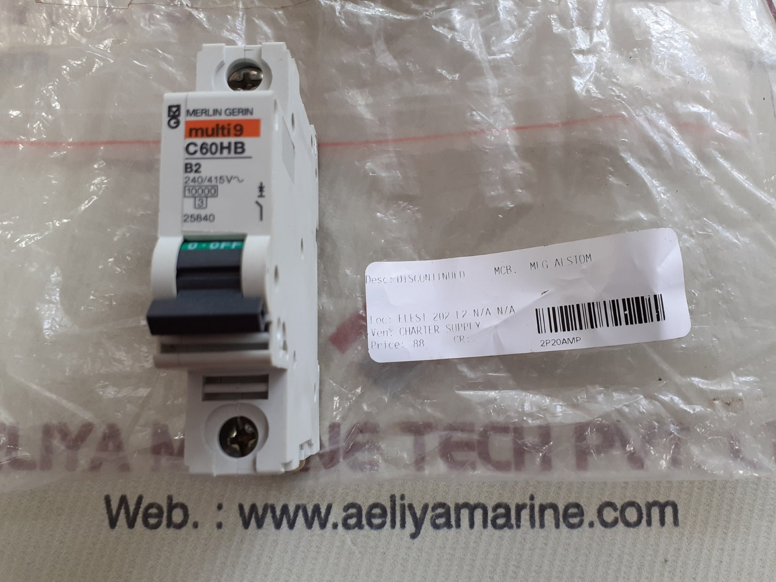 Merlin gerin multi9 c60hb b2 circuit breaker 