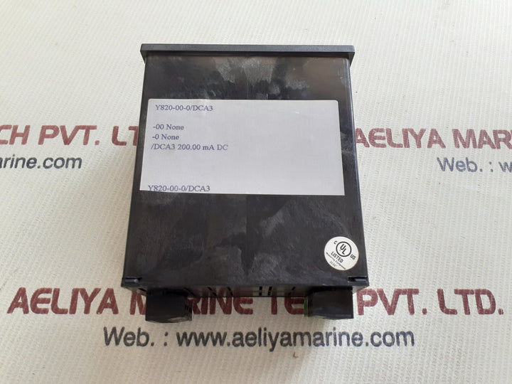 Yokogawa 800 plus universal digital meter y820-00-0/dca3