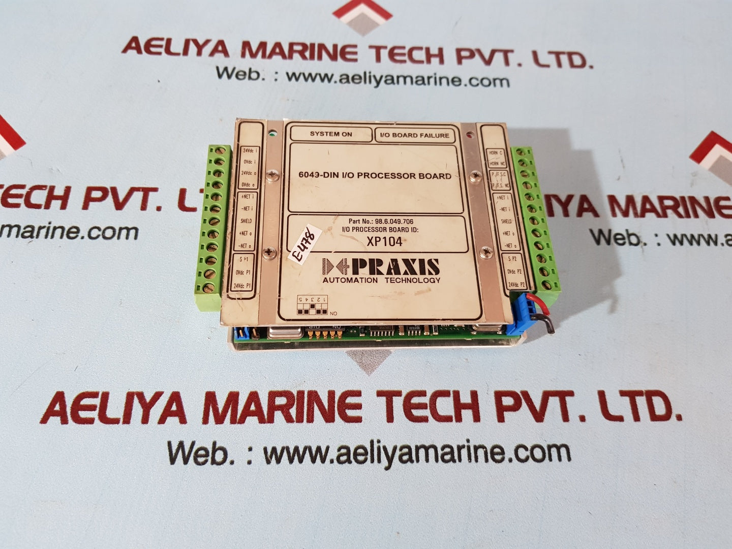 Praxis 98.6.049.706 i/o processor board xp104