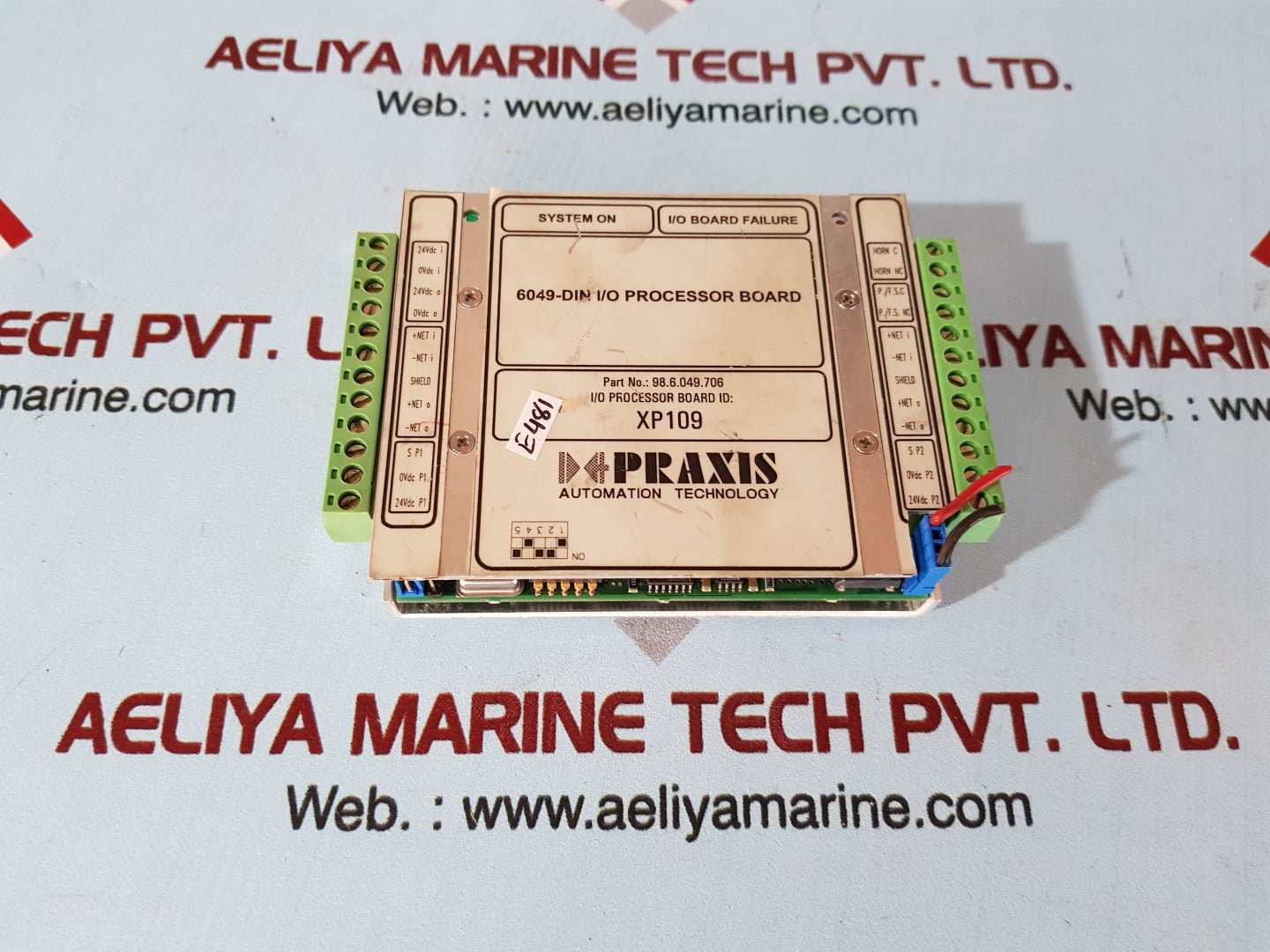 Praxis 98.6.049.706 i/o processor board xp109